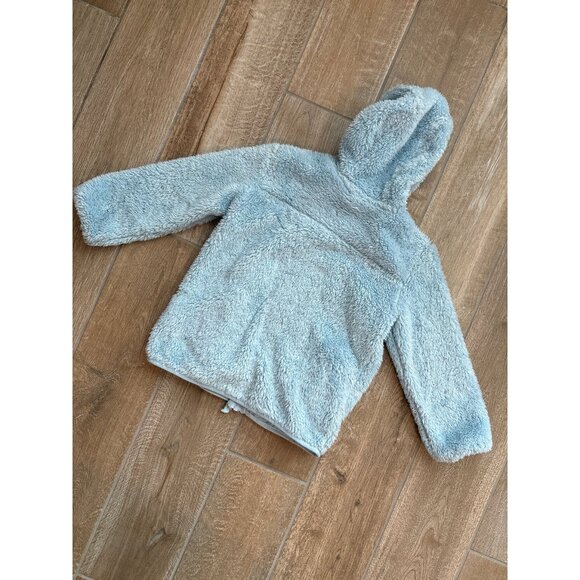 Eddie Bauer Girls Ice Blue Fleece Hooded Jacket Sx XXS (4) - Picture 5 of 7